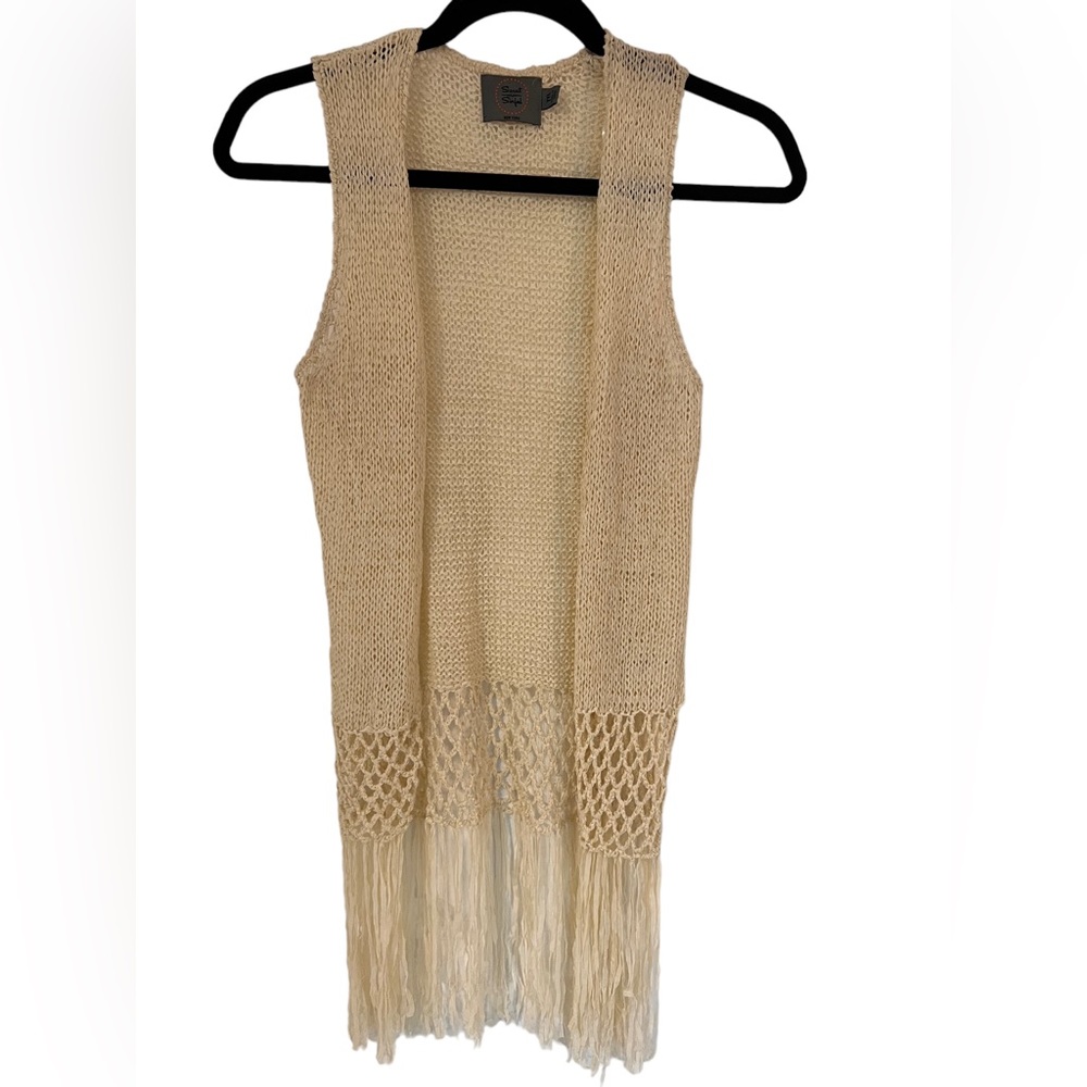 Sweet Sinful Women Cardigan, Size M. Color Beige.